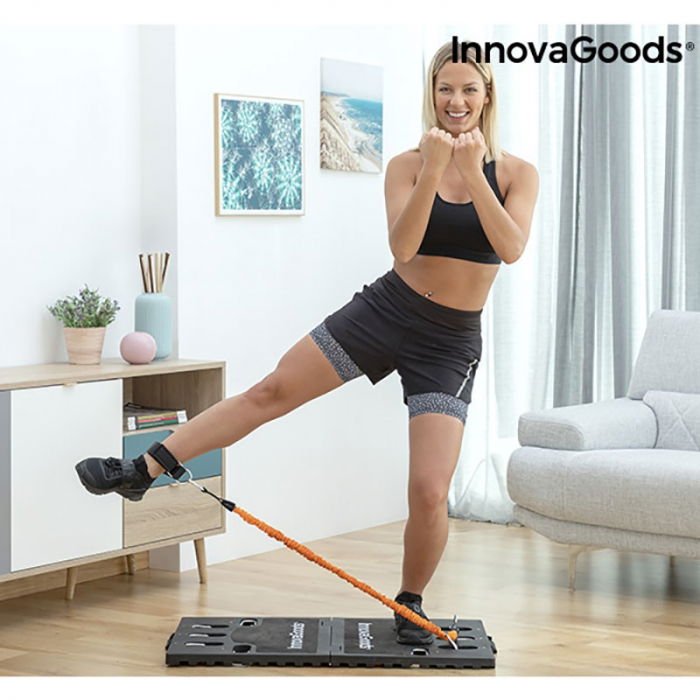 Aparat fitness multifunctional, cu ghid exercitii si geanta voiaj [6]