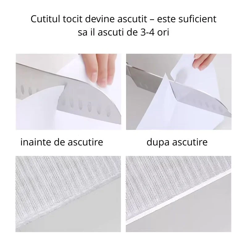 Ascutitor de cutite manual, cu baza antialunecare [6]