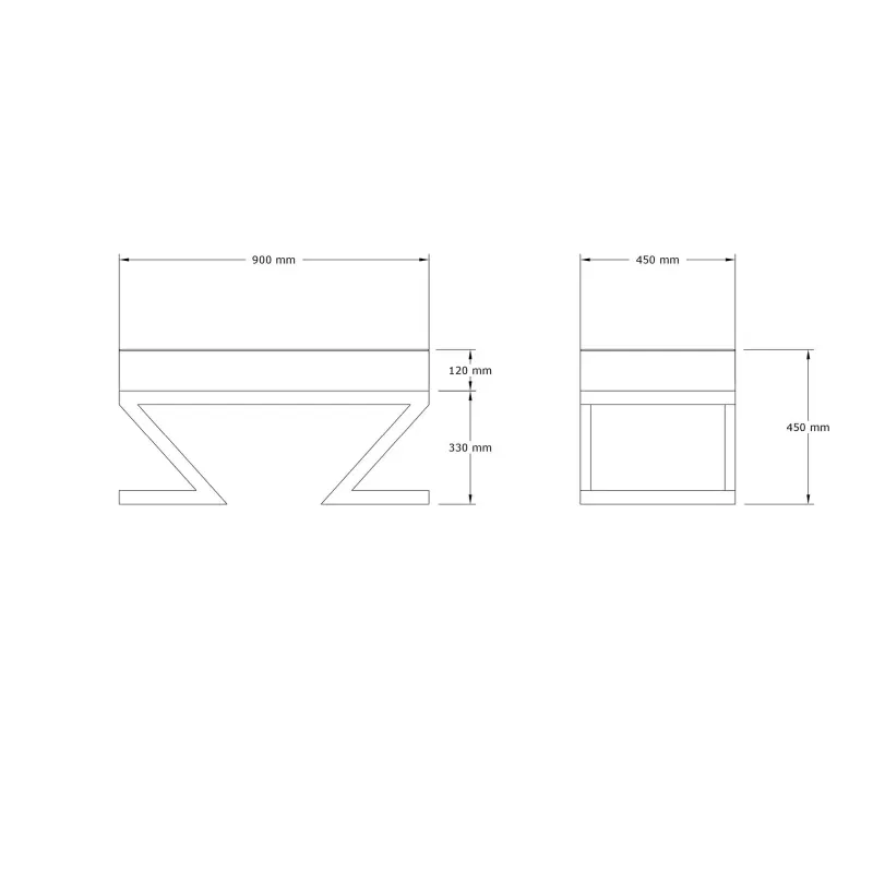 Bancheta Abay bej, cadru metalic, tapiterie catifelata, design modern [2]