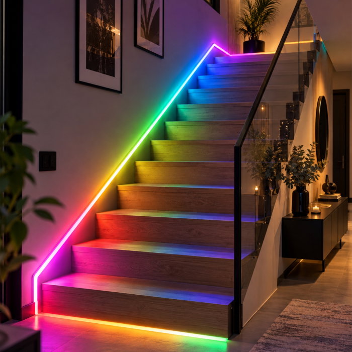 Banda luminoasa LED Neon RGB 5 m, USB, Control prin Aplicatie si Telecomanda [5]
