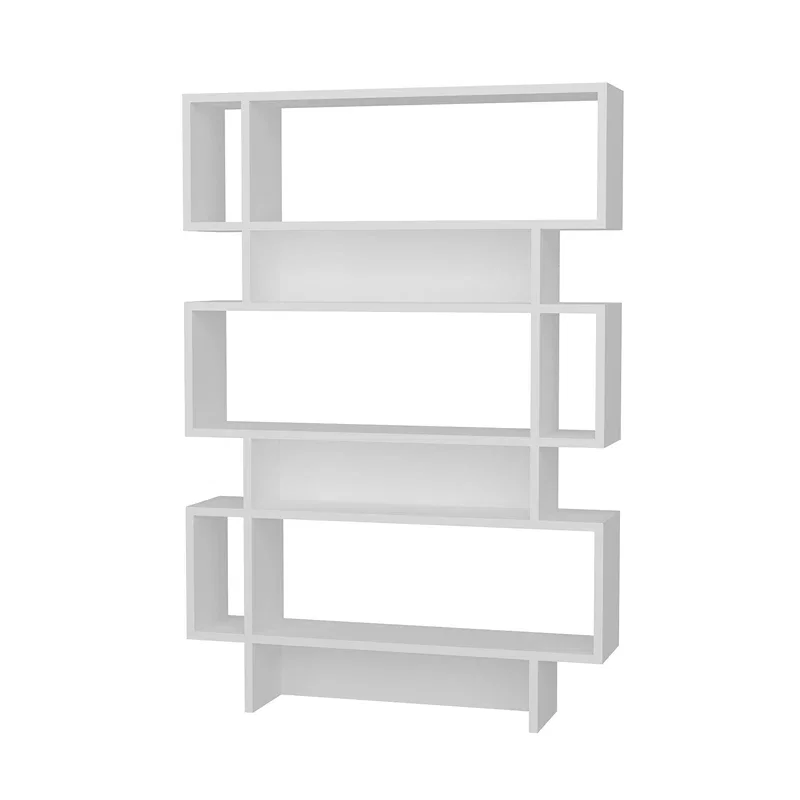 Biblioteca alba, 90 x 130 cm, model modular cu rafturi deschise [2]