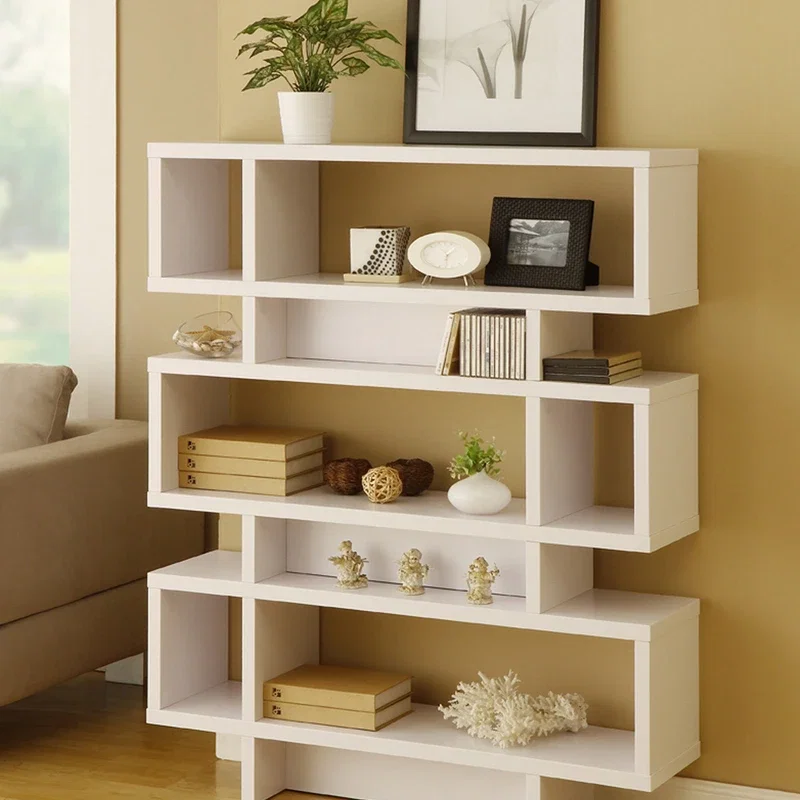 Biblioteca alba, 90 x 130 cm, model modular cu rafturi deschise [1]