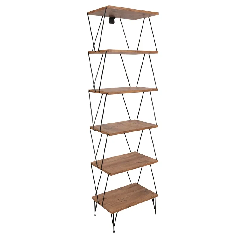 Biblioteca Balaban Pin cu rafturi multiple si design modern [4]