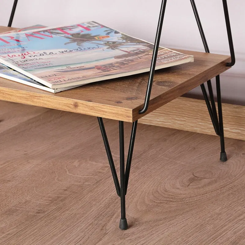 Biblioteca Balaban Pin cu rafturi multiple si design modern [8]