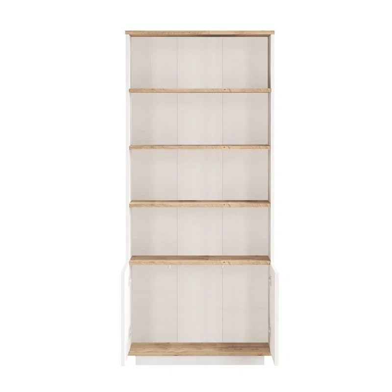 Biblioteca pin atlantic alb, multiple polite 75x168,3 cm [5]