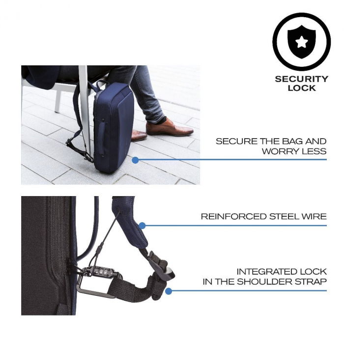 Bobby Bizz 2 in 1 Rucsac si servieta antifurt [30]