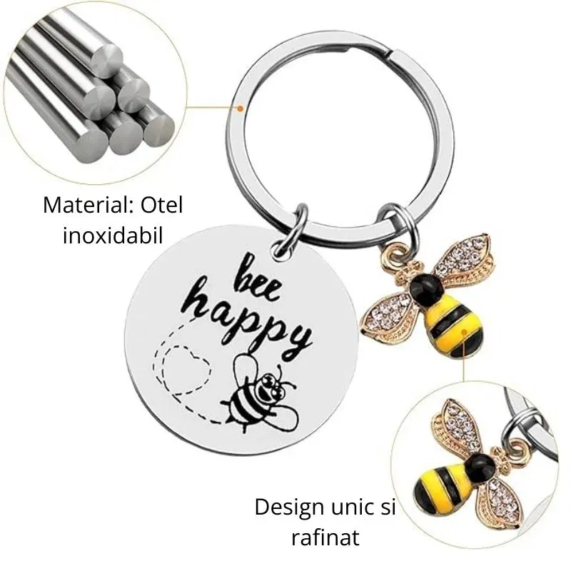 Breloc Amuzant Bee Happy [9]