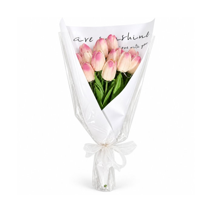 Buchet elegant 15 Lalele cu lumina LED [8]