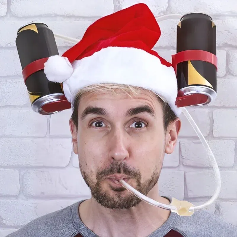 Caciula haioasa cu suport pentru bauturi, Mos Craciun [1]