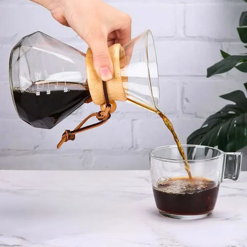 Recipient pentru cafea din sticla Coffee Joy V60 [4]