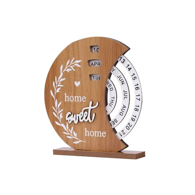 Calendar rotativ din lemn Home Sweet Home [9]