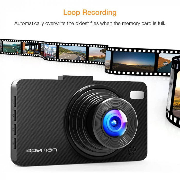 Camera auto DVR Apeman C450, Full HD, G-Sensor, Mod parcare, Filmare in bucla [8]