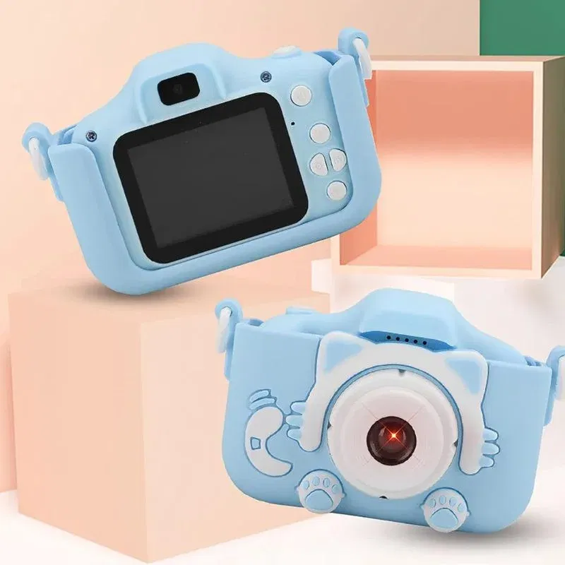 Camera foto pentru copii Smart Fun Albastru, 96 MP, Ecran 2.0 inch, 64 GB SD, 1080P HD [4]