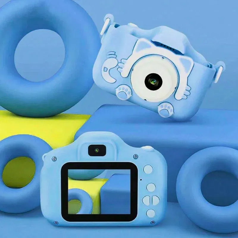 Camera foto pentru copii Smart Fun Albastru, 96 MP, Ecran 2.0 inch, 64 GB SD, 1080P HD [2]