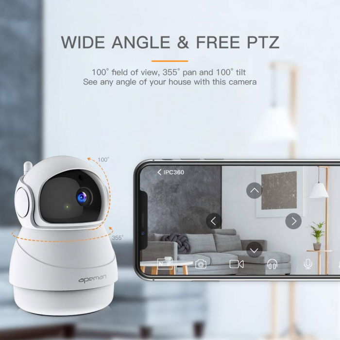 Camera supraveghere Wireless Apeman ID73, Full HD, Infrarosu [2]