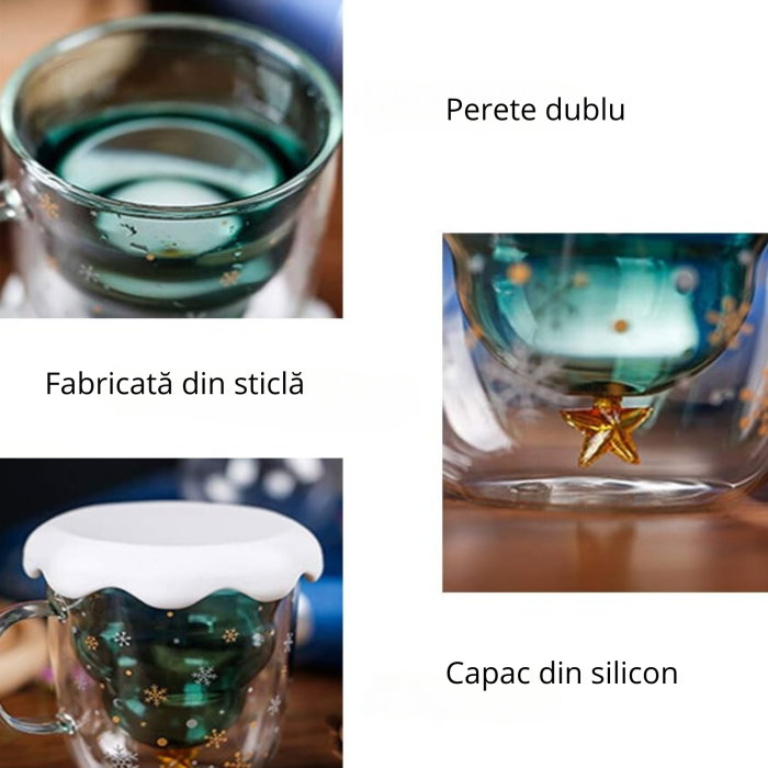Cana cadou de Craciun cu pereti dubli si capac - Oh-Brad-frumos [23]
