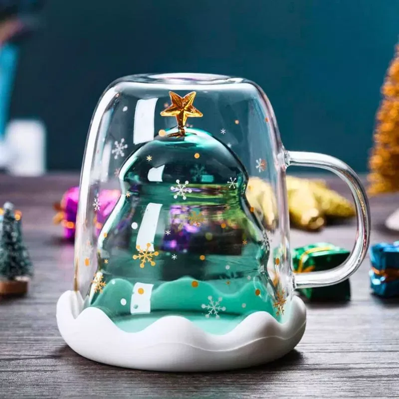 Cana cadou de Craciun cu pereti dubli si capac - Oh-Brad-frumos [2]