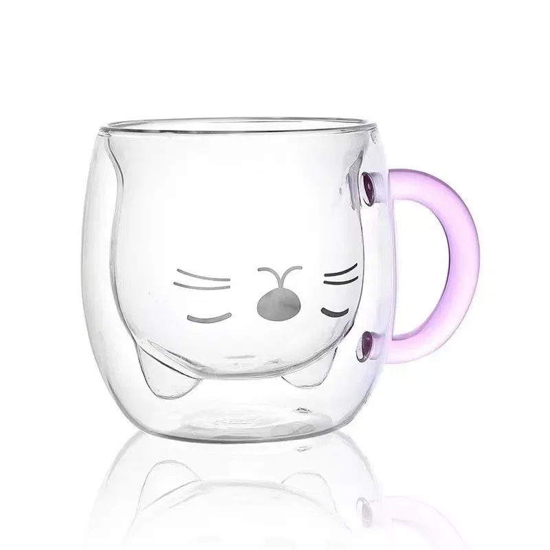 Cana cu Pereti Dubli Pink Cat [7]