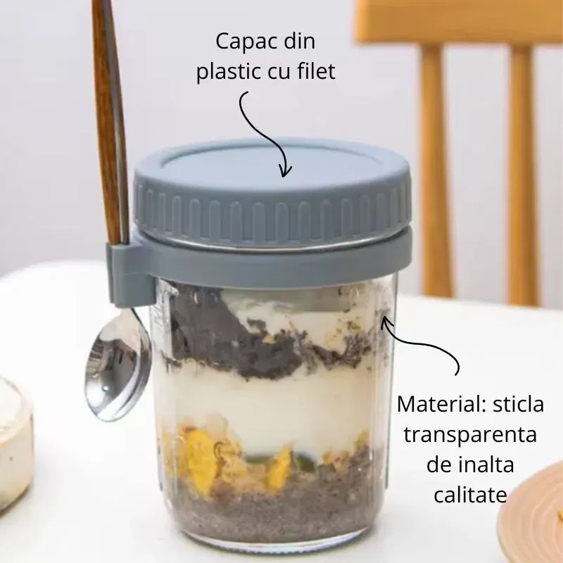 Cana pentru mic dejun cu capac si lingurita [8]