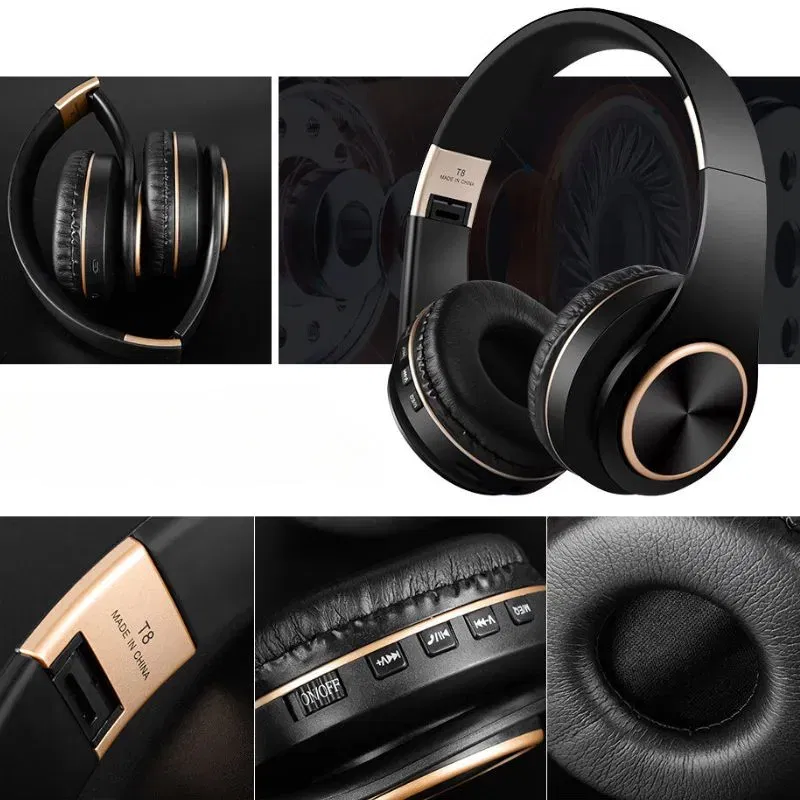 Casti Wireless Bluetooth T8 Stereo cu Microfon si Bass [8]