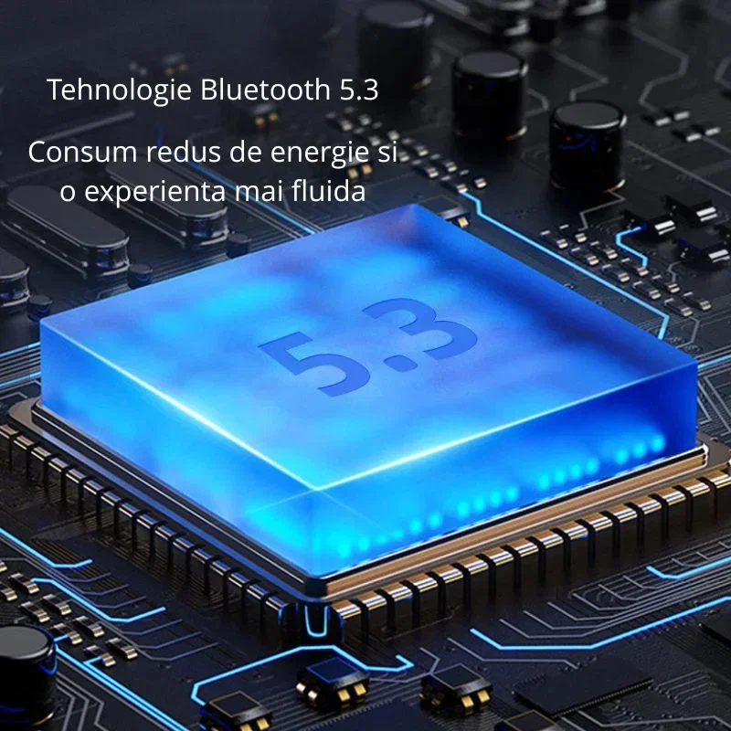 Casti wireless in-ear cu afisaj LED, S42 [11]