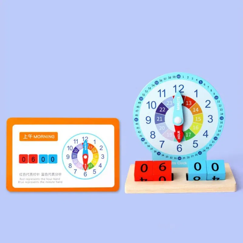 Ceas Invata Ceasul Jucarie EducaÈ›ionala Montessori pentru Copii [7]