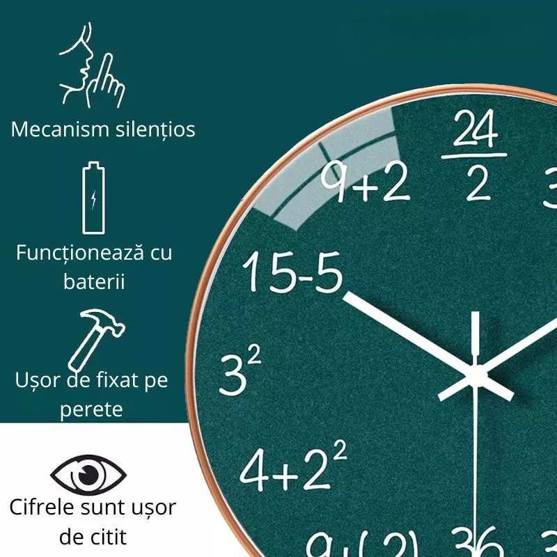 Ceas de perete calcule matematice [8]
