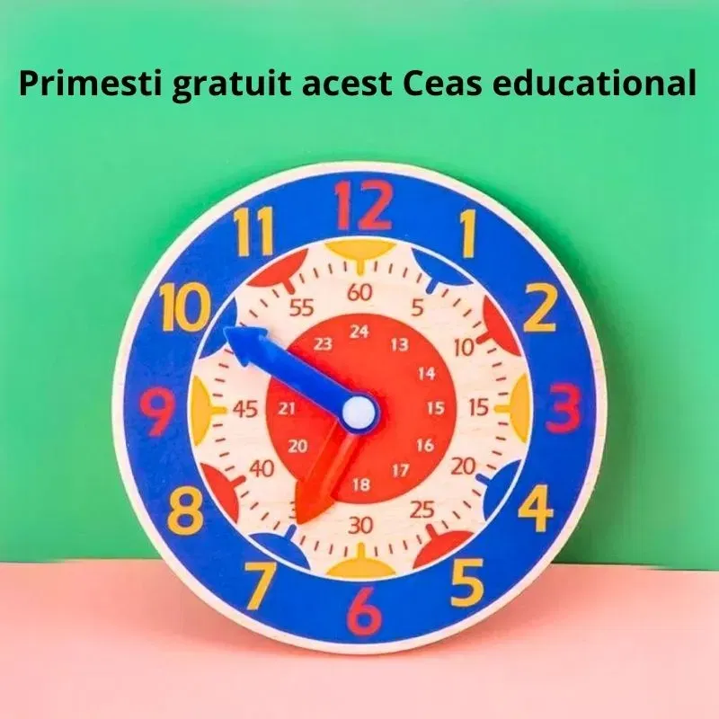 Ceas de perete pentru copii Slices [2]