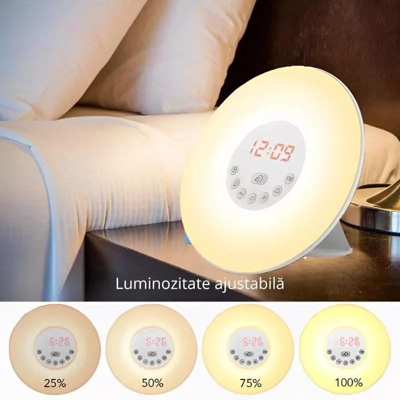 Ceas DESTEPTator Zori de zi cu lumina si radio [7]