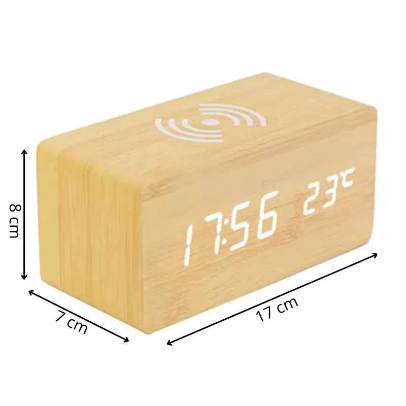 Ceas LED cu incarcare wireless [10]