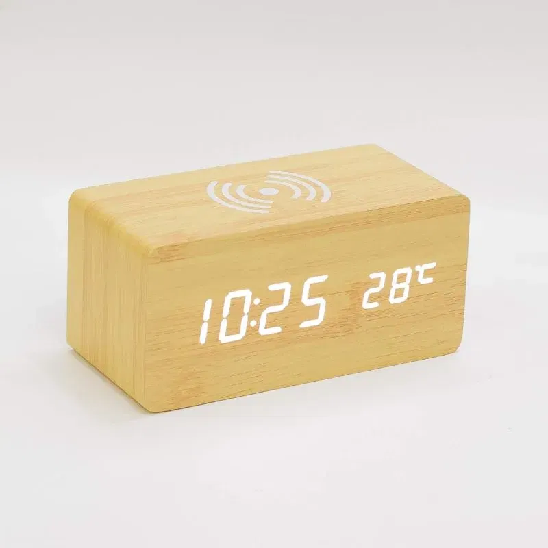 Ceas LED cu incarcare wireless [5]