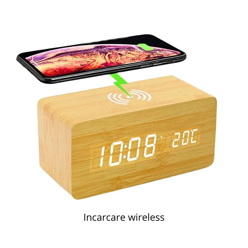 Ceas LED cu incarcare wireless [8]