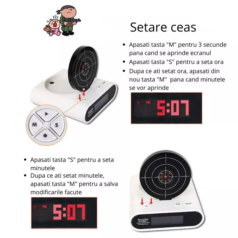 Ceas Pistol desteptator [9]