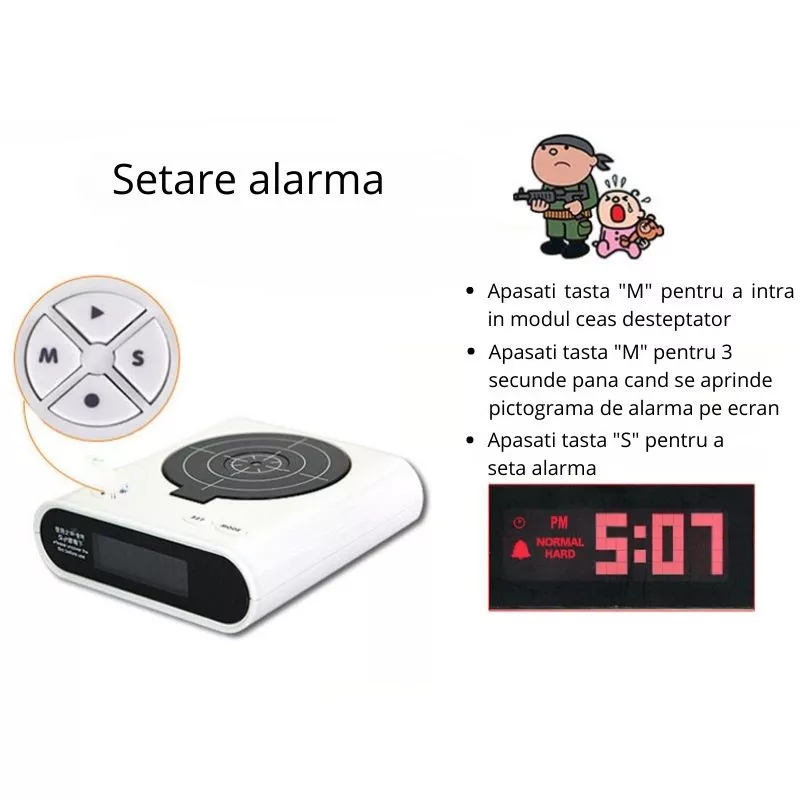 Ceas Pistol desteptator [7]