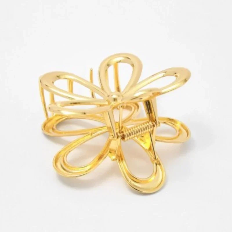 Clama de Par Eleganta cu Floare Aurie [5]