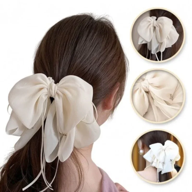 Clama de Par Eleganta cu Funda Voluminoasa Crem [3]