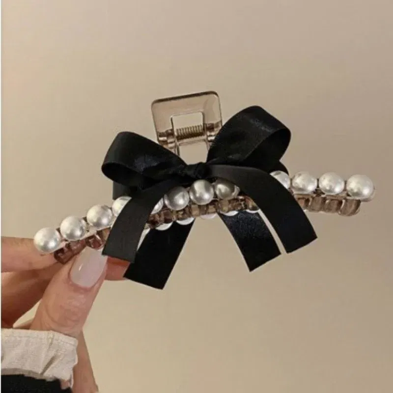 Cleste de par cu perle decorative si fundita neagra [2]