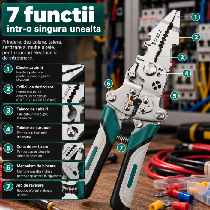 Cleste universal multifunctional cu 18 functii, pliabil [4]