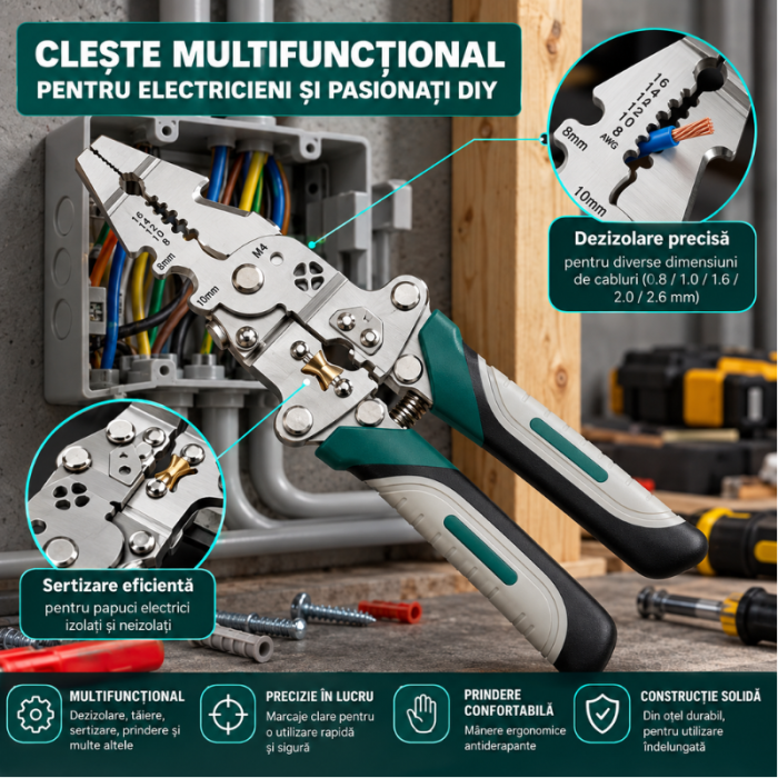 Cleste universal multifunctional cu 18 functii, pliabil [6]