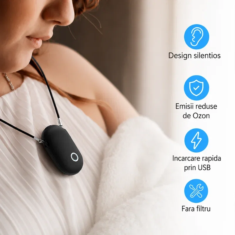 Colier Purificator Aer Negru [11]