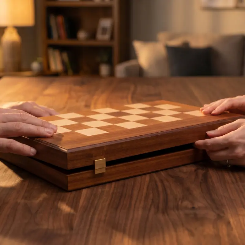 Combo Joc Sah si table Mahogany [2]