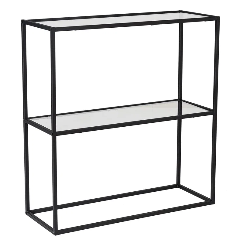Comoda Berra neagra, structura metalica, blat din sticla securizata [7]
