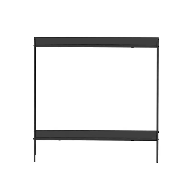 Comoda Kuba neagra, structura metalica, design modern [6]