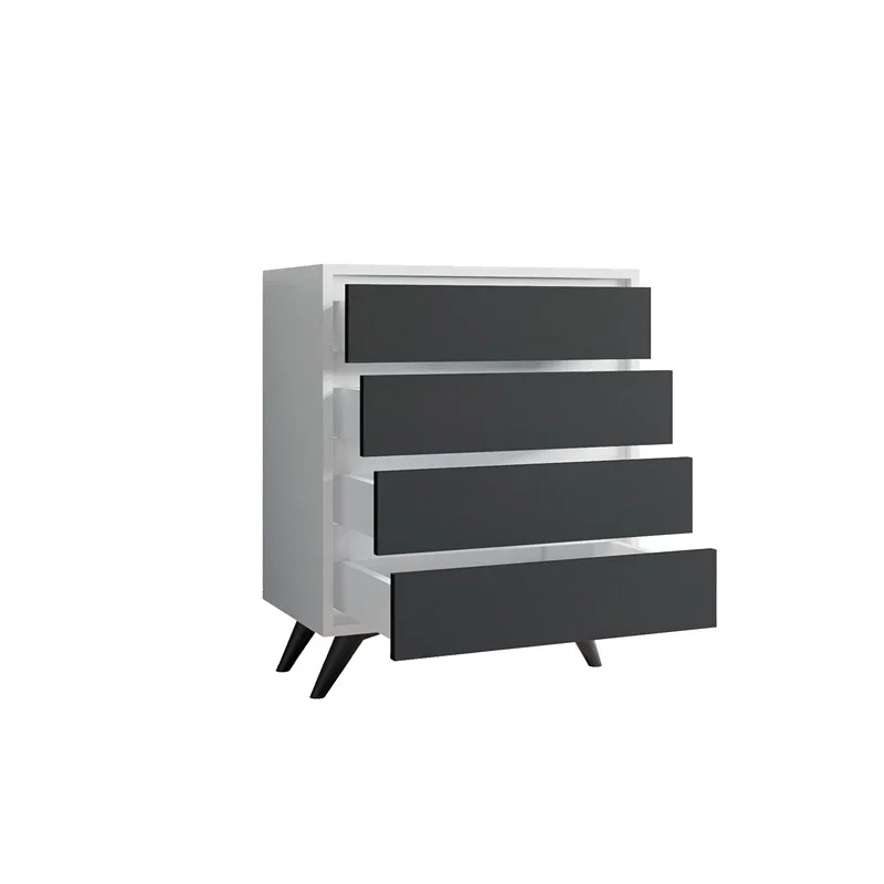 Comoda Suvera, alba si antracit, 4 sertare, moderna si practica [4]