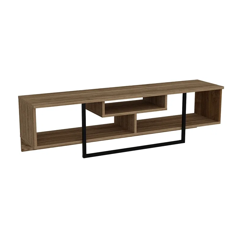Comoda TV Asal nuc, moderna cu rafturi si picioare metalice 149 4x40 2 cm [3]