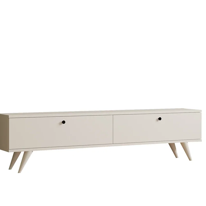 Comoda TV Paris, alba, design elegant, picioare inalte, 160 cm [7]