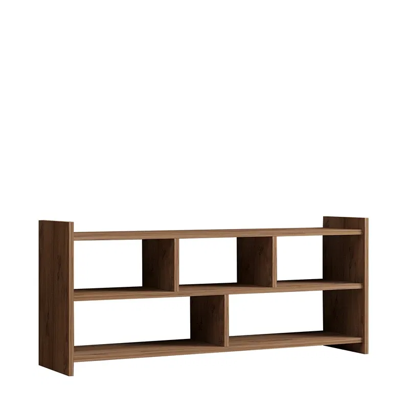 Comoda TV Pera, design modern, stejar atlantic, spatii deschise si inchise, 117 cm [5]