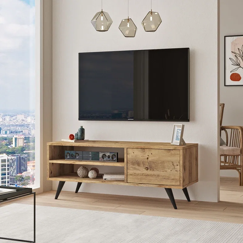 Comoda TV pin atlantic cu picioare din lemn 110x44 cm [5]