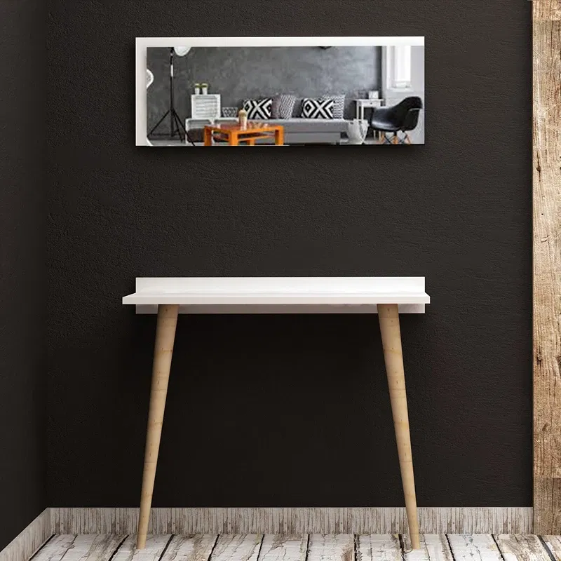 Comoda Venezia, alba, oglinda inclusa, spatiu depozitare elegant [3]