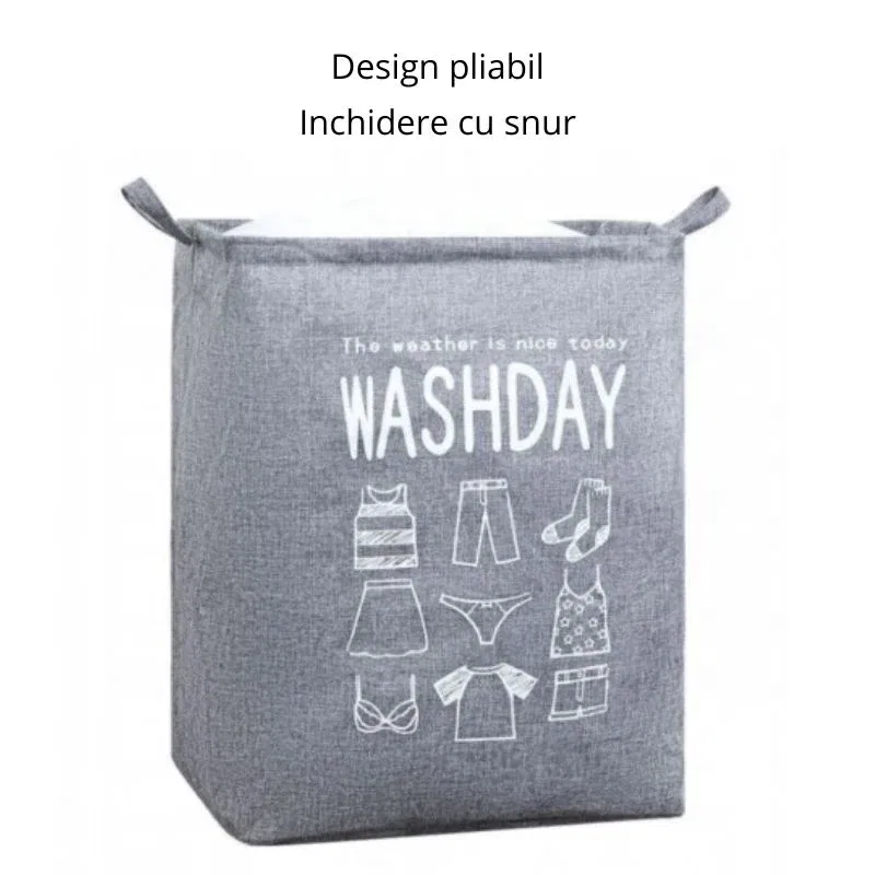 Cos pliabil pentru rufe Washday [8]